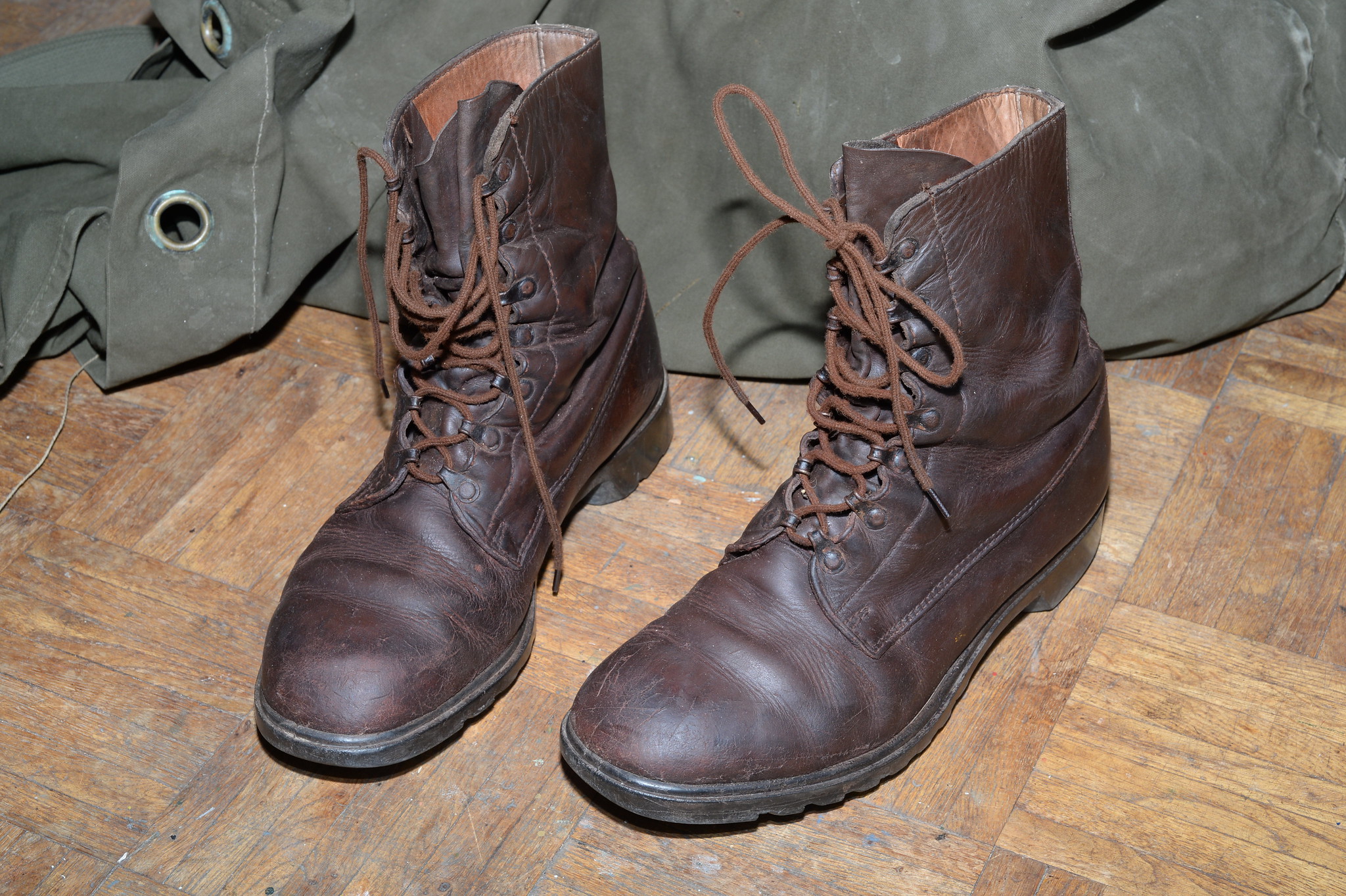 Military brown boots WW2