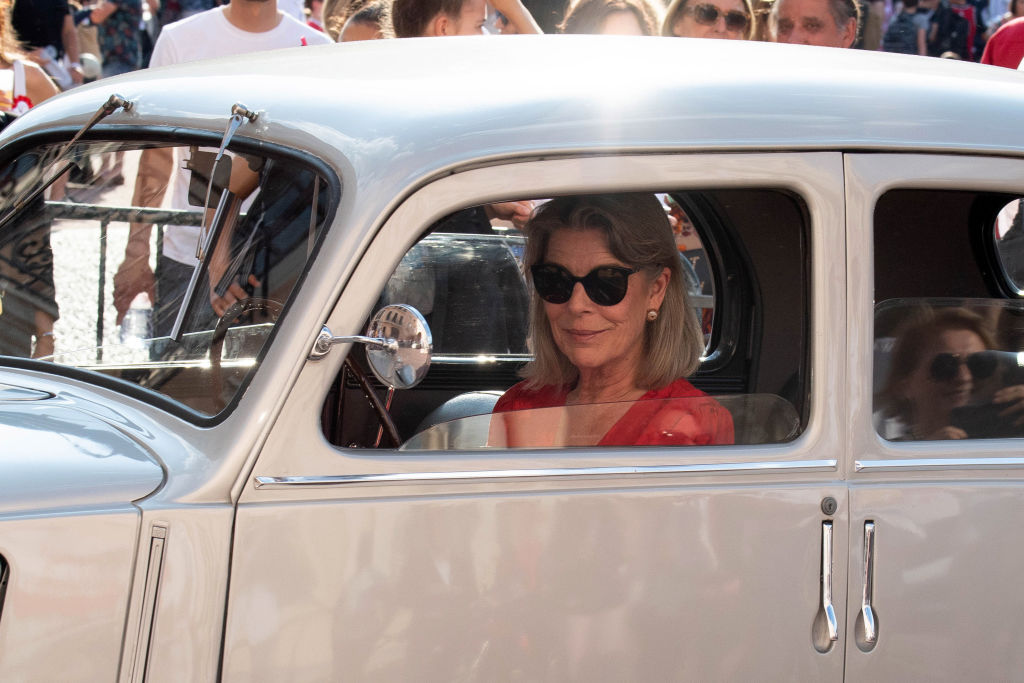 Princess Caroline of Hanover paraded in vintage cars as part of the celebrations