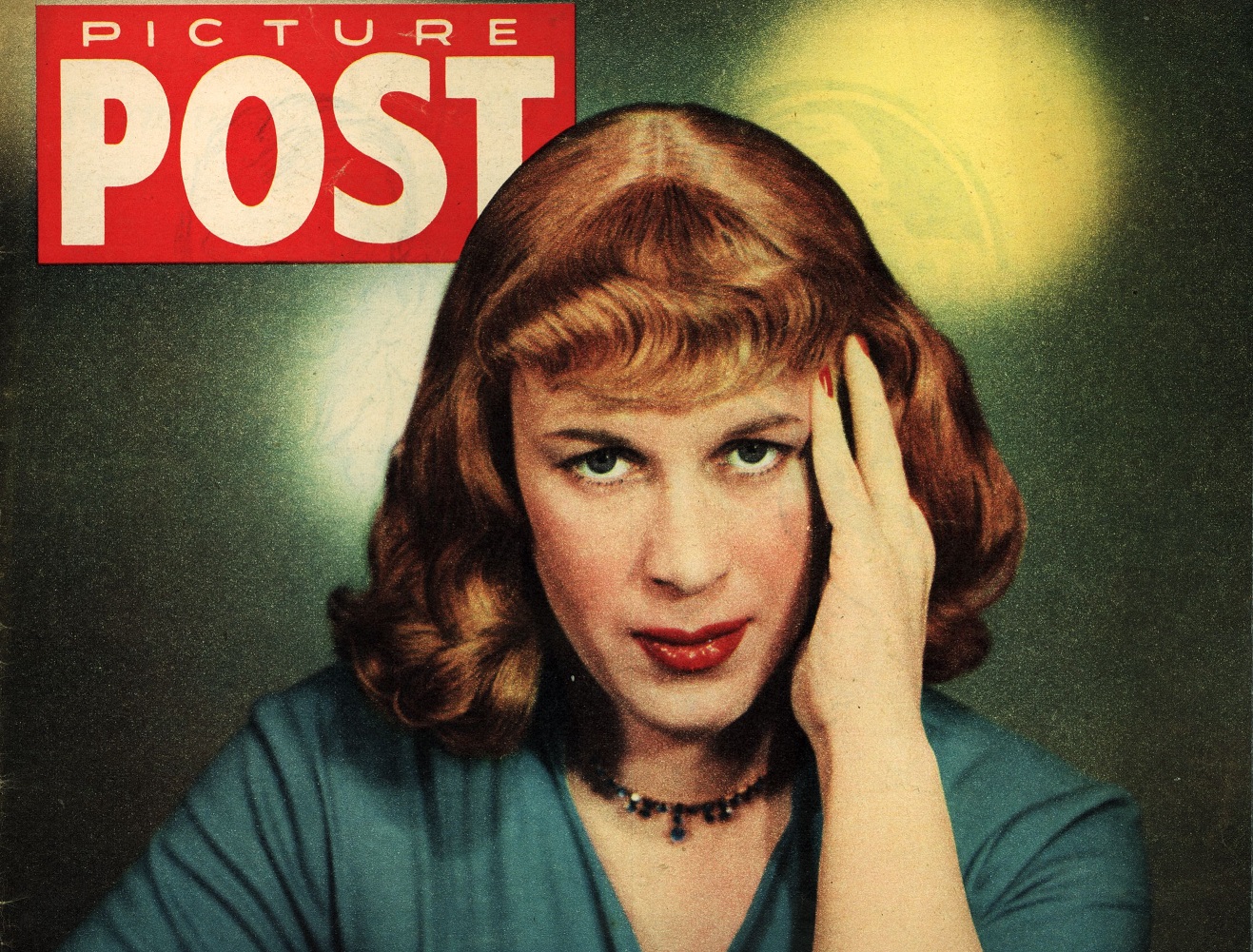 British transgender woman, Roberta Cowell (1918 - 2011), on the cover of the 13th March 1954 edition of Picture Post magazine.