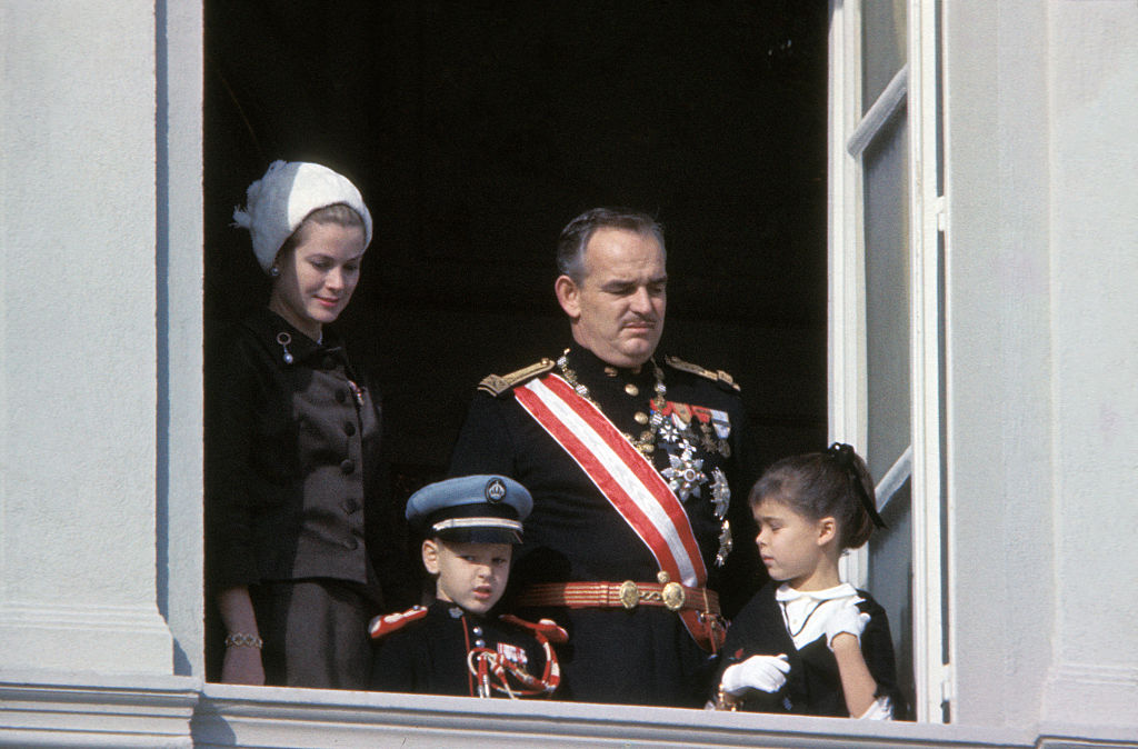 Grace Kelly, Albert of Monaco, Prince Rainier and Caroline of Monaco