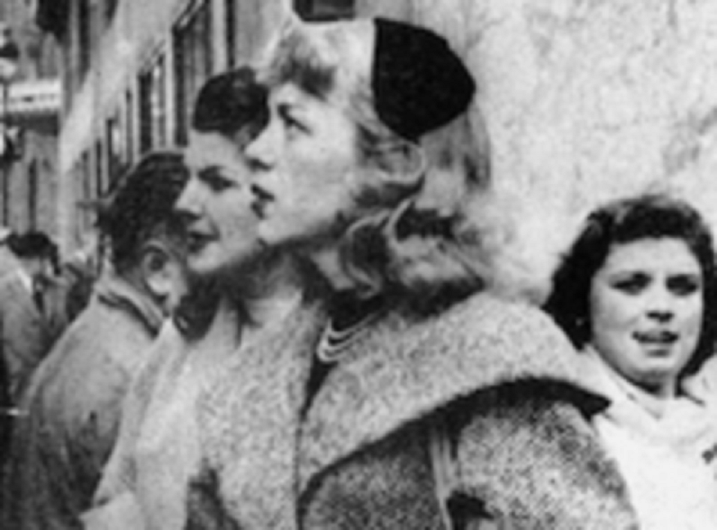 Photograph of Roberta Cowell, racing driver, former fighter pilot and the first British, male to female, transexual woman.