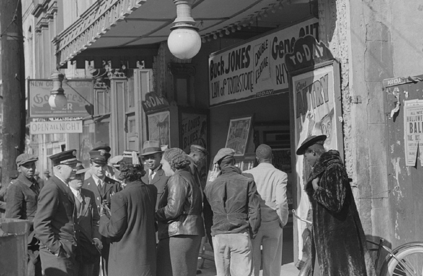Photograph of entrance theater building - 1939