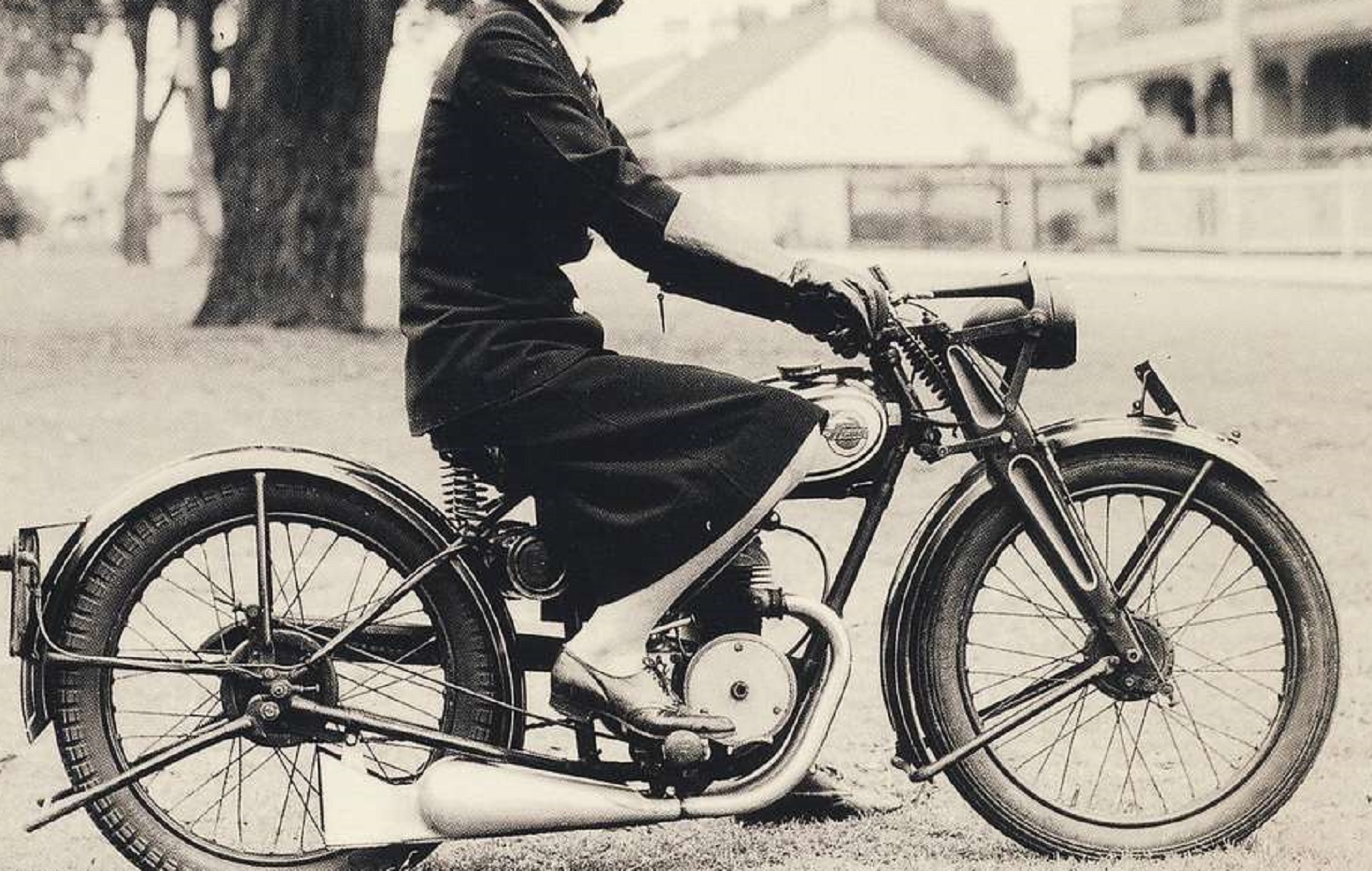Motorcycle postie Queensland, Australia - 1950