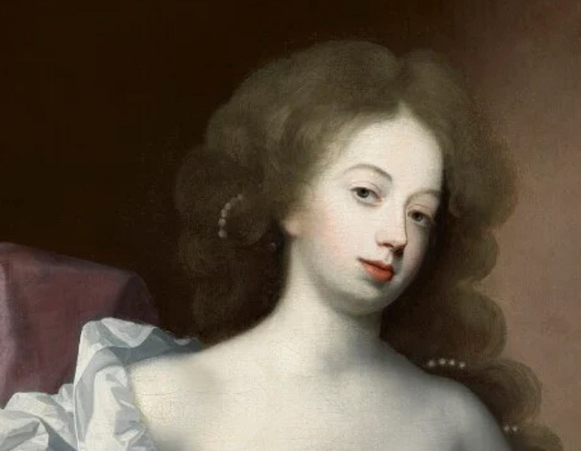 Portrait of Nell Gwyn, mistress of Charles II of England - circa 1670