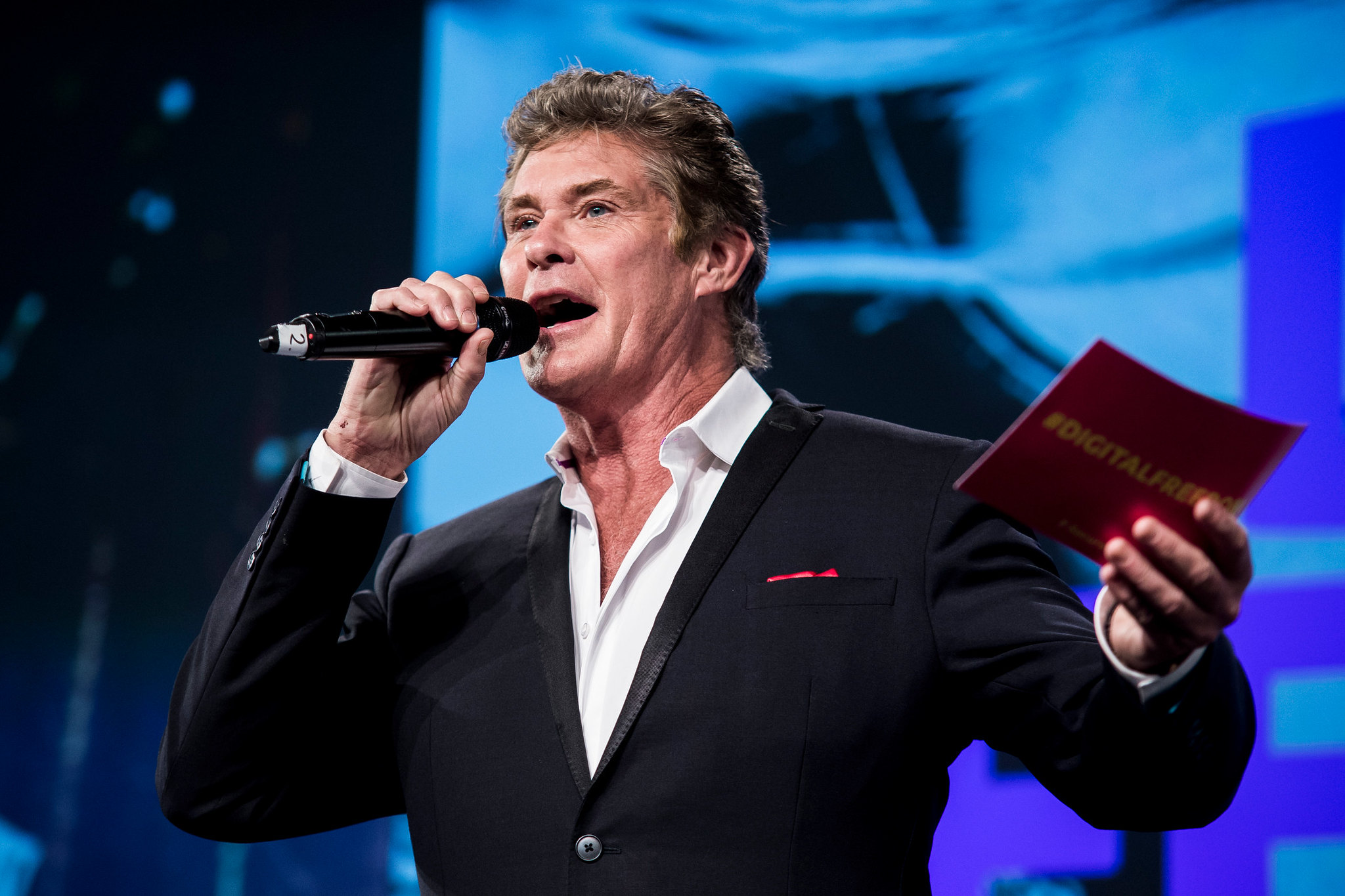 David Hasselhoff in suit