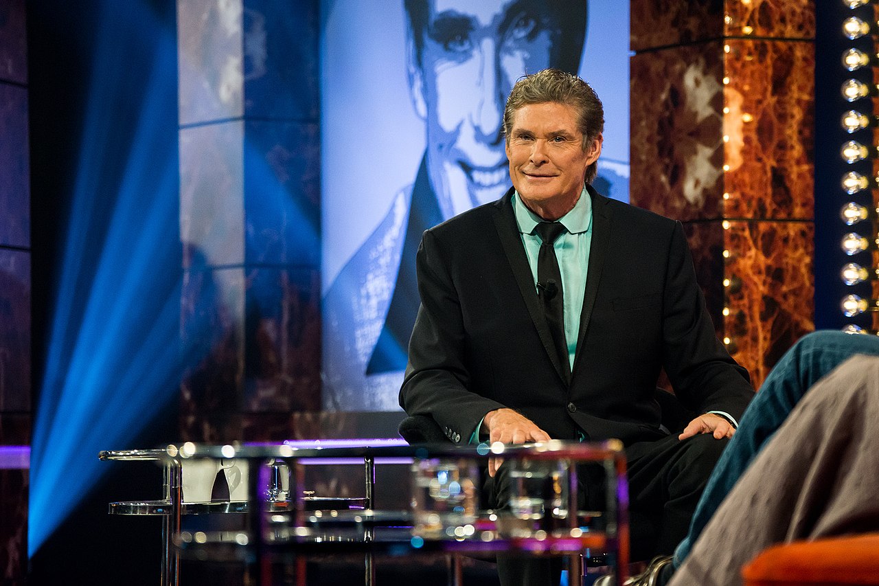 David Hasselhoff Recording His New Talk show