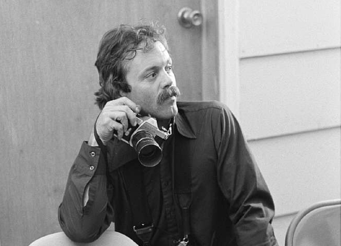 B&W photo of photographer - 1979