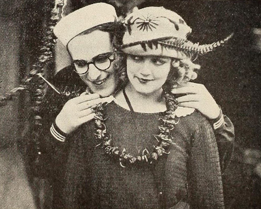 Actor Harold Lloyd with Actress Mildred Davis in The Movie A Sailor-Made Man