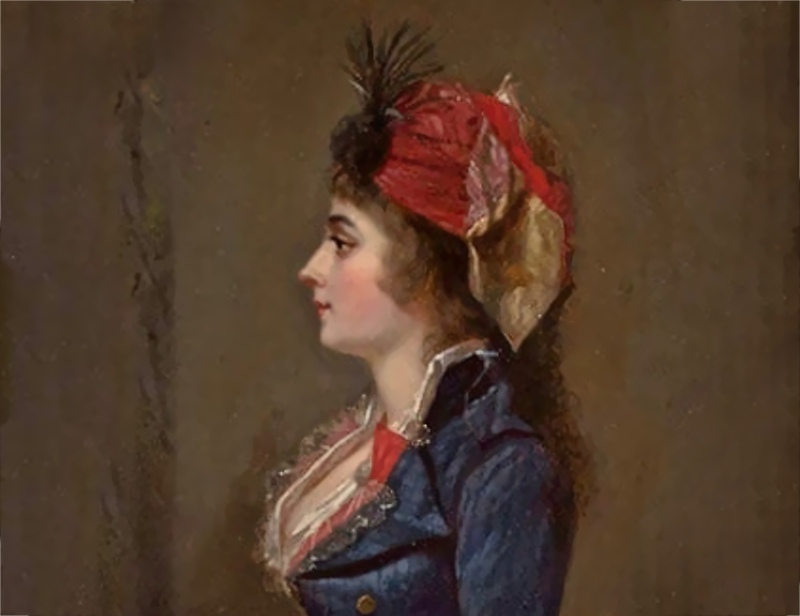 Empress Josephine in blue dress