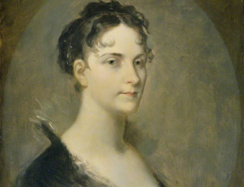 Empress Josephine portrait in blue dress