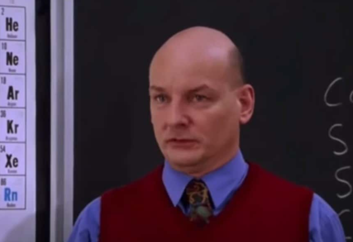 Screenshot: Cady asks for the lavatory pass - from Mean Girls (2004)