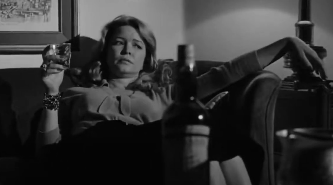 Grayscale Portrait Photo of the American Actress Ellen Burstyn from the movie The Last Picture Show