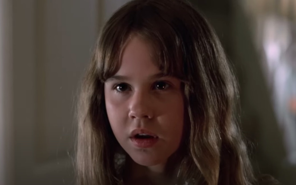 Portrait Photo of the American Actress Linda Blair from the movie The Exorcist, facing the camera