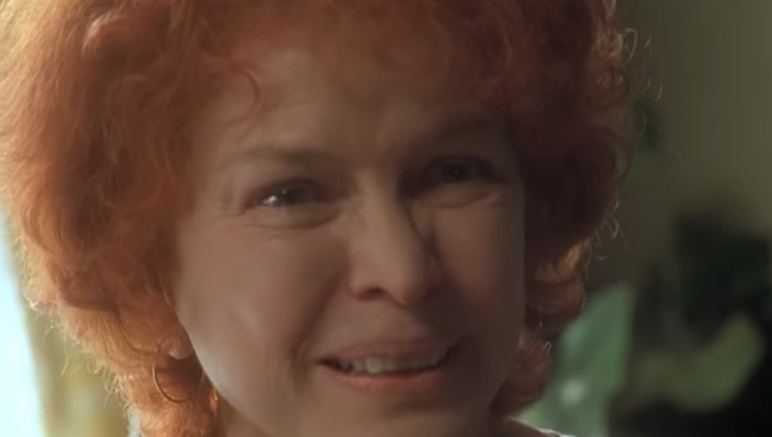 Portrait Photo of the American Actress Ellen Burstyn from the movie Requiem for a Dream, sad expression on her face