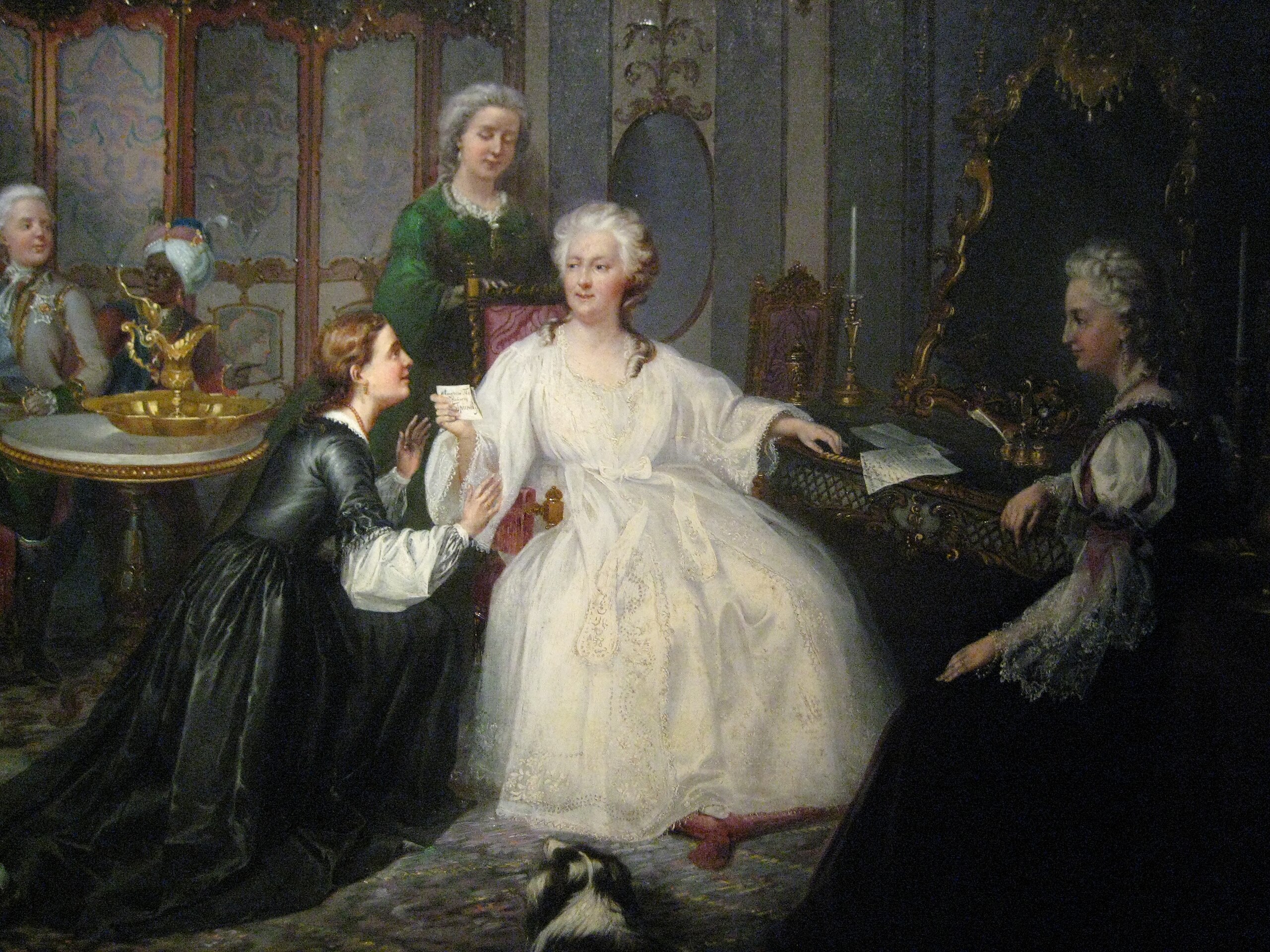 Catherine II receiving the letter detail