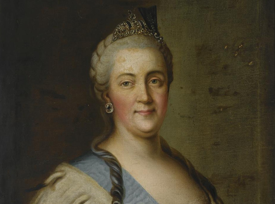Catherine the Great in blue dress