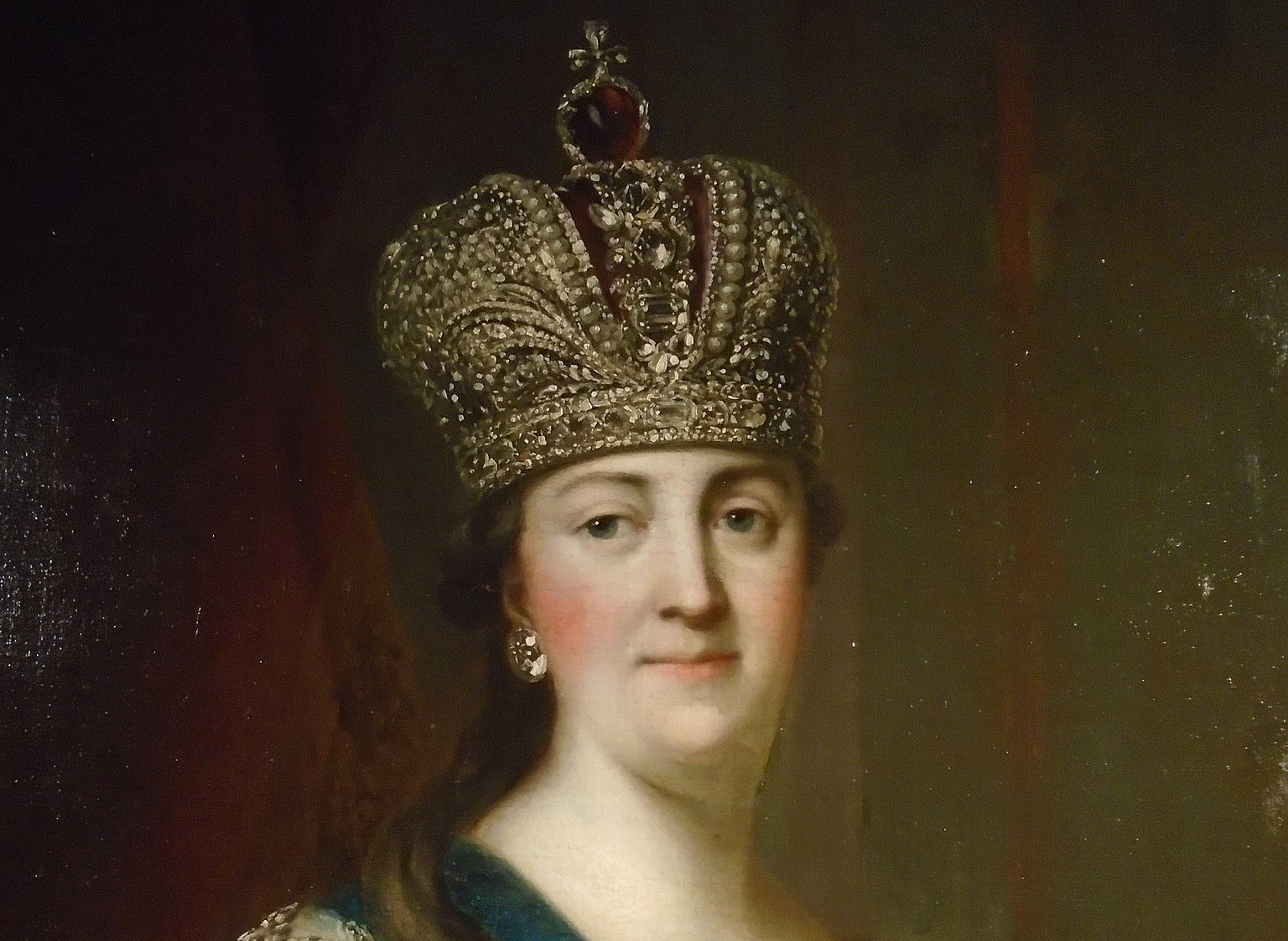 Catherine the Great in white dress