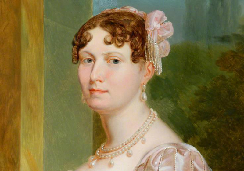 Catherine Of Würtemberg in a  a pink dress