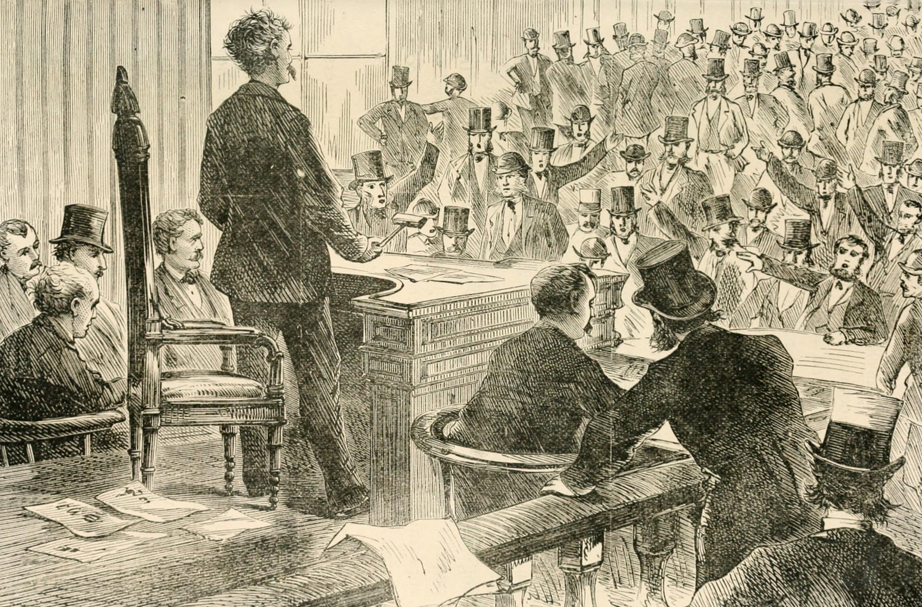 B&W image of James Fisk - 1872