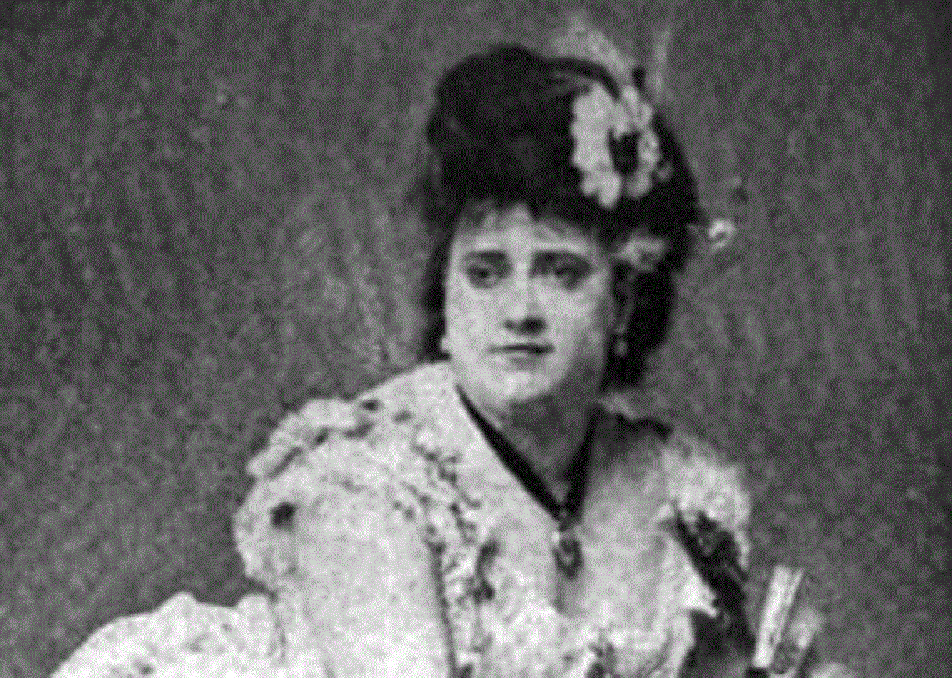 B&W portrait of Josie Mansfield