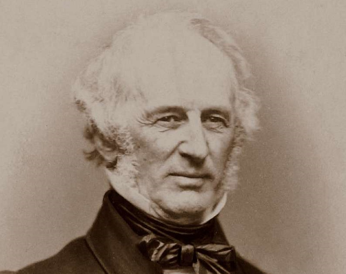 B&W portrait of Cornelius Vanderbilt