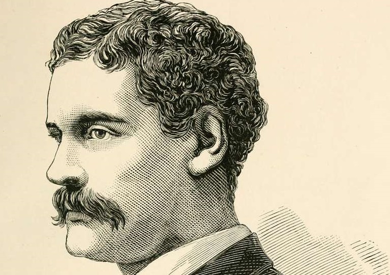 B&W portrait of  James Fisk - 1872