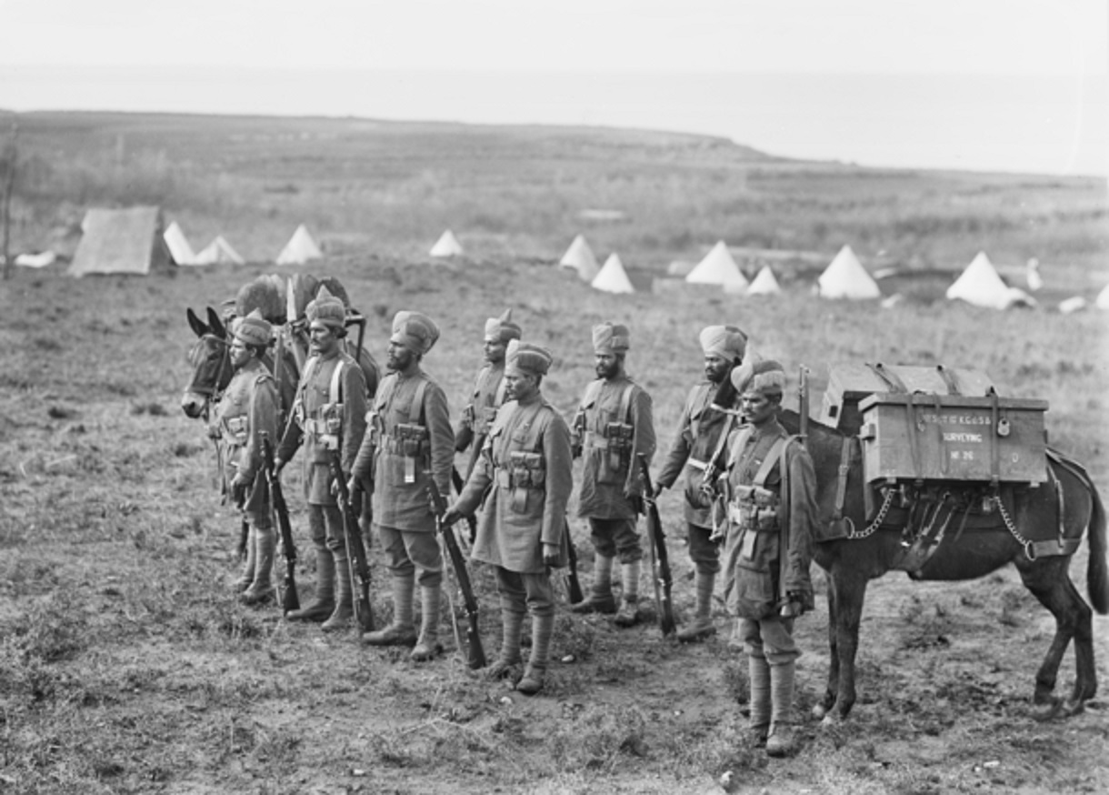 Indian Sappers and Miners in Tripoli - 1914-1918