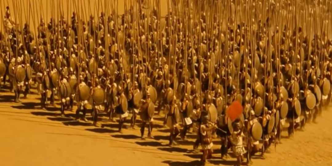 Alexander the Great Phalanx Army Formation walking