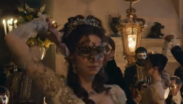 Empress Josephine at a mask party 