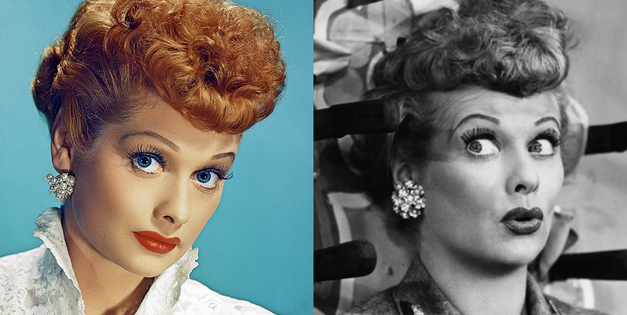 Lucille ball split image