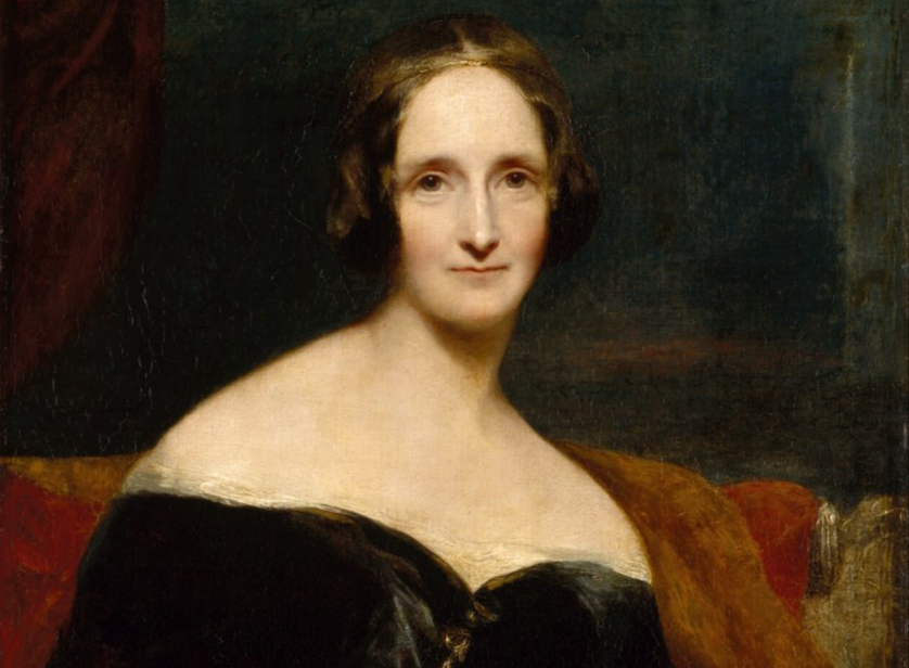 Portrait Painting of the English novelist Mary Shelley