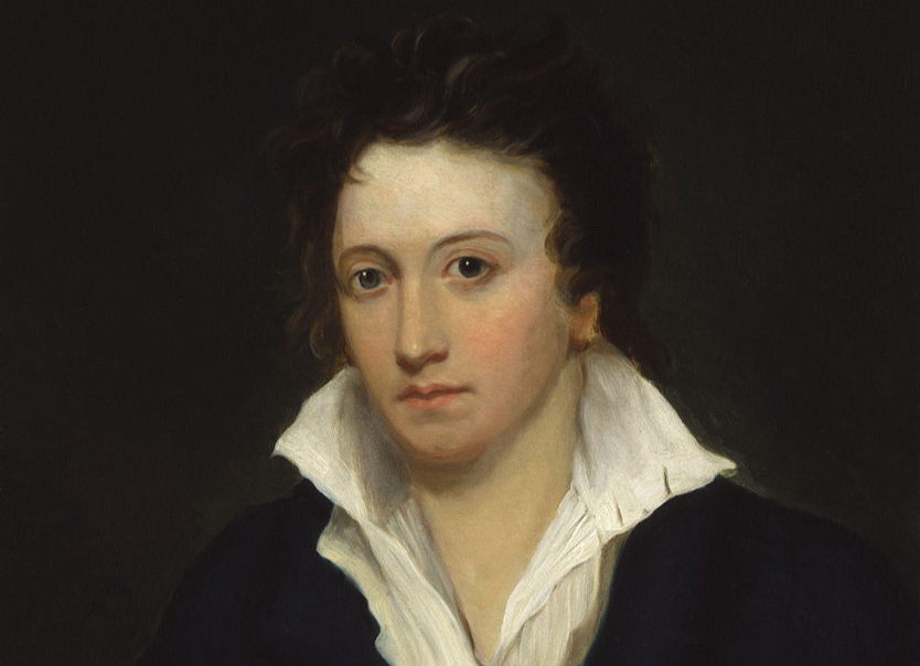 Portrait Painting of the British writer Percy Bysshe Shelley