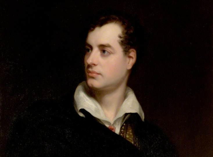 Portrait Painting of the English poet and peer Lord Byron