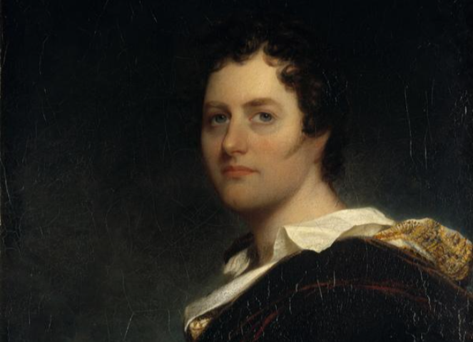 Portrait Painting of the English poet and peer Lord Byron