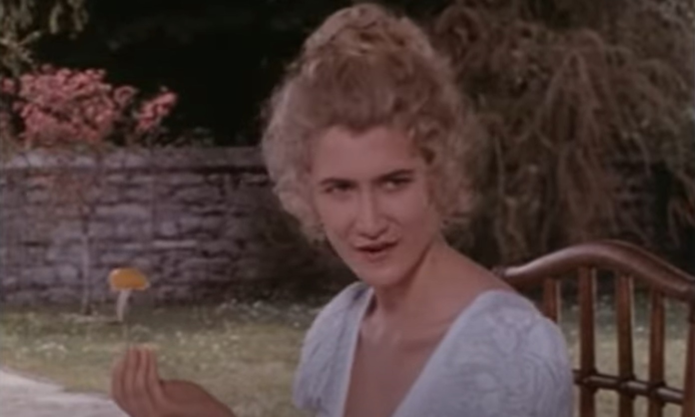 Portrait Photo of the American Actress Laura Dern portraying Claire Clairmont