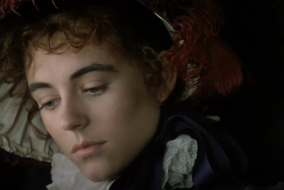 Portrait Photo of the English Actress Elizabeth Hurley portraying Claire Clairmont