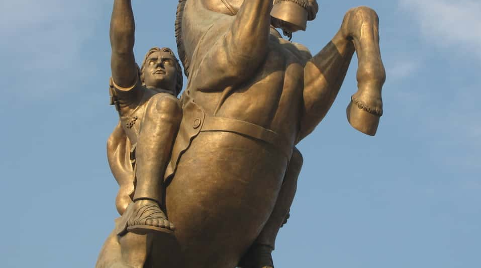 Alexander the Great on a Horse, Monument in Skopje
