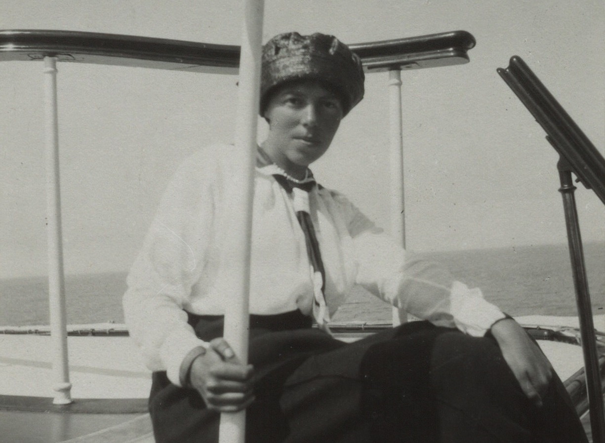Olga Alexandrovna Romanova on the Standart imperial yatch - 3 July 1914