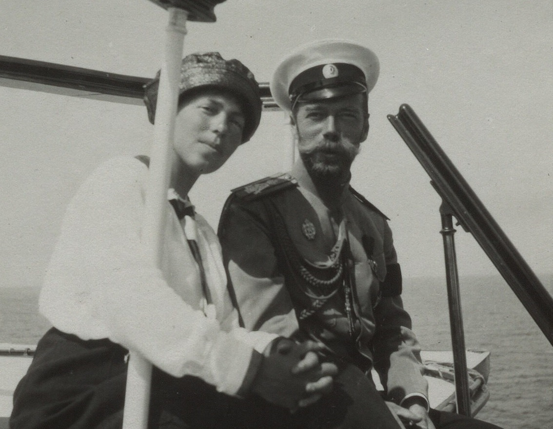 Olga Alexandrovna Romanova and family -Nicholas II on the Standart imperial yatch - 1914
