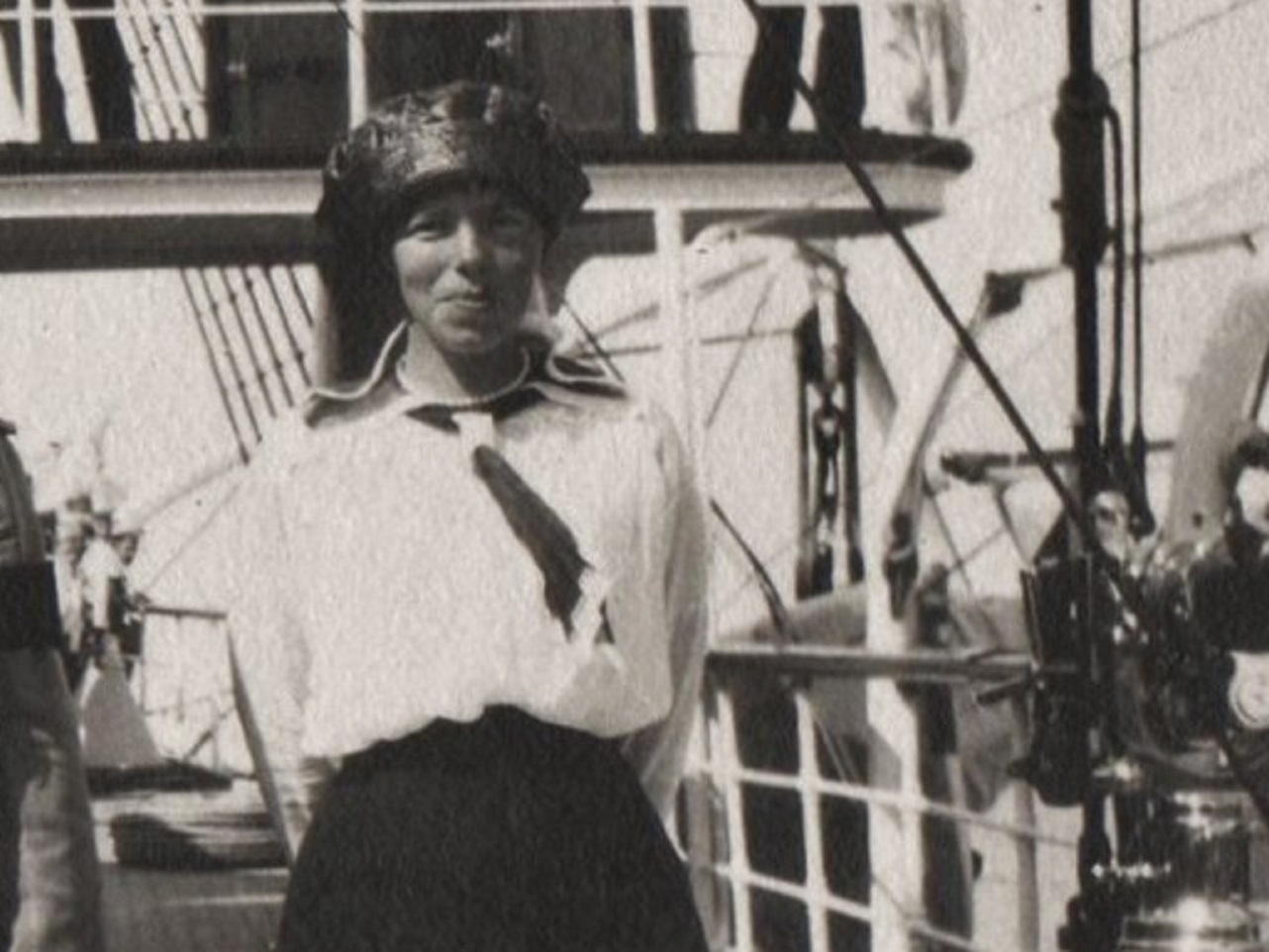 Olga Alexandrovna Romanova on the Standart imperial yatch - 3 July 1914