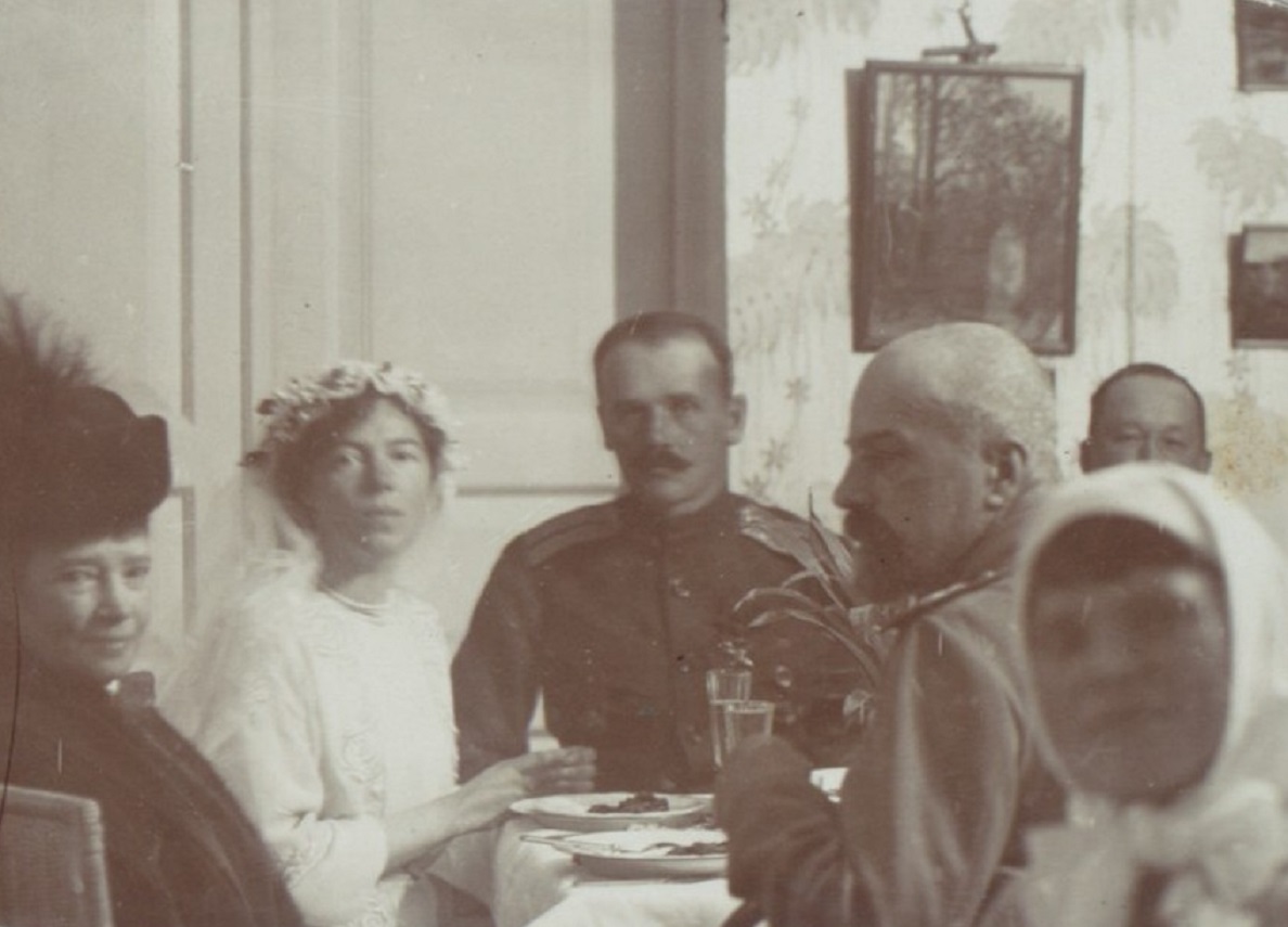 Wedding of Grand Duchess Olga Alexandrovna of Russia with her husband Nikolai Kulikovsky - 1916