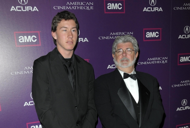 Jett Lucas and George Lucas at the Annual American Cinematheque Awards
