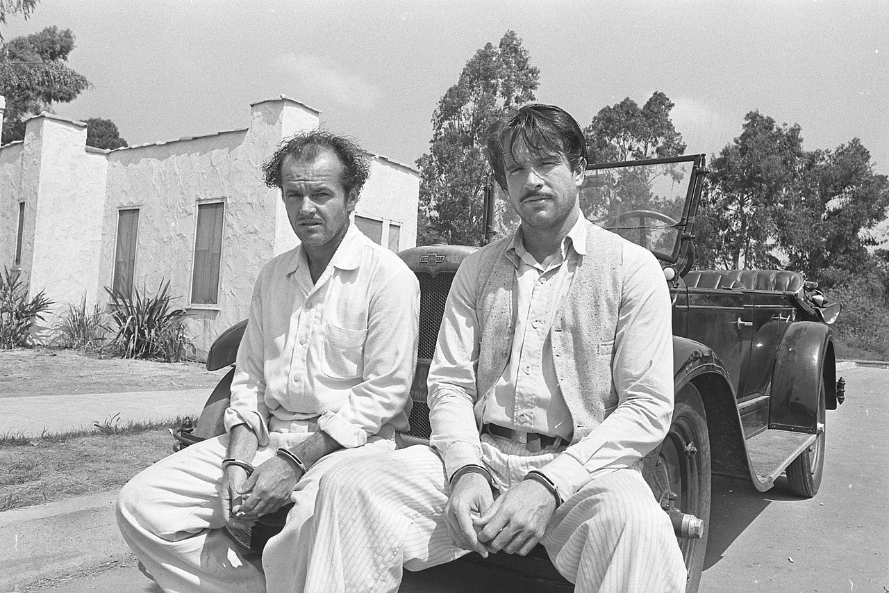 Jack Nicholson And Warren Beatty During Filming Of The Motion Picture  The Fortune,  In Los Angeles, Calif., 1974