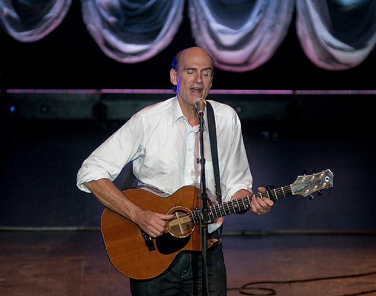 James Taylor performing on stage - 2009