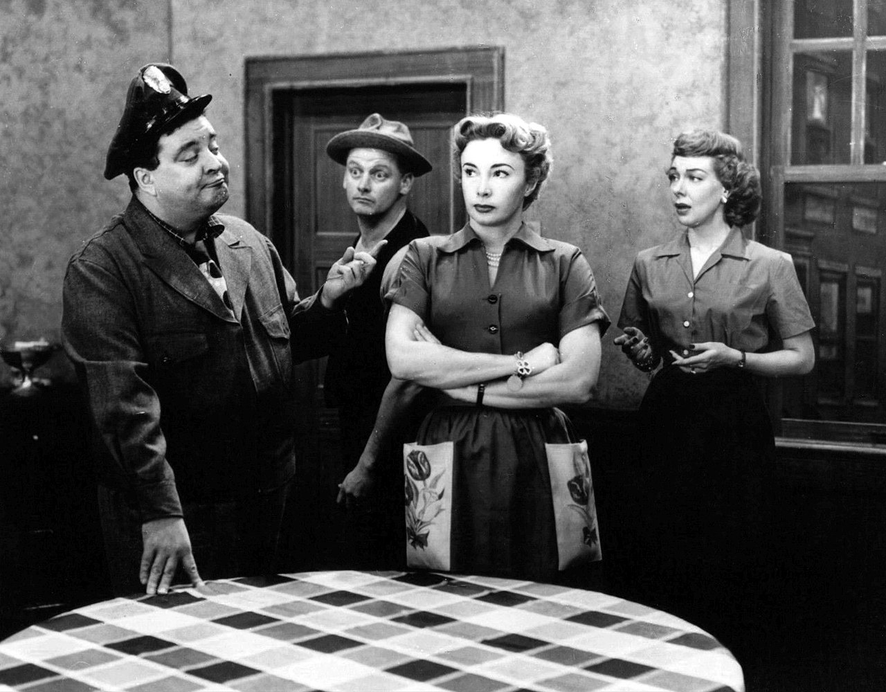 Photo of the full cast of The Honeymooners 1963