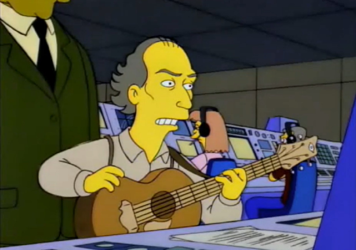Screenshot of James Taylor - from The Simpsons 1994.