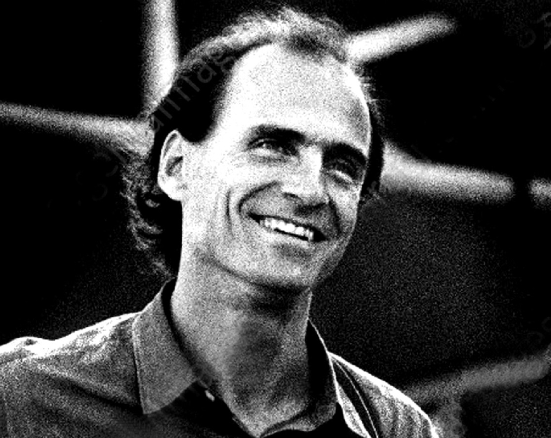 Candid photo of James Taylor performance at Winterfest. - 1985