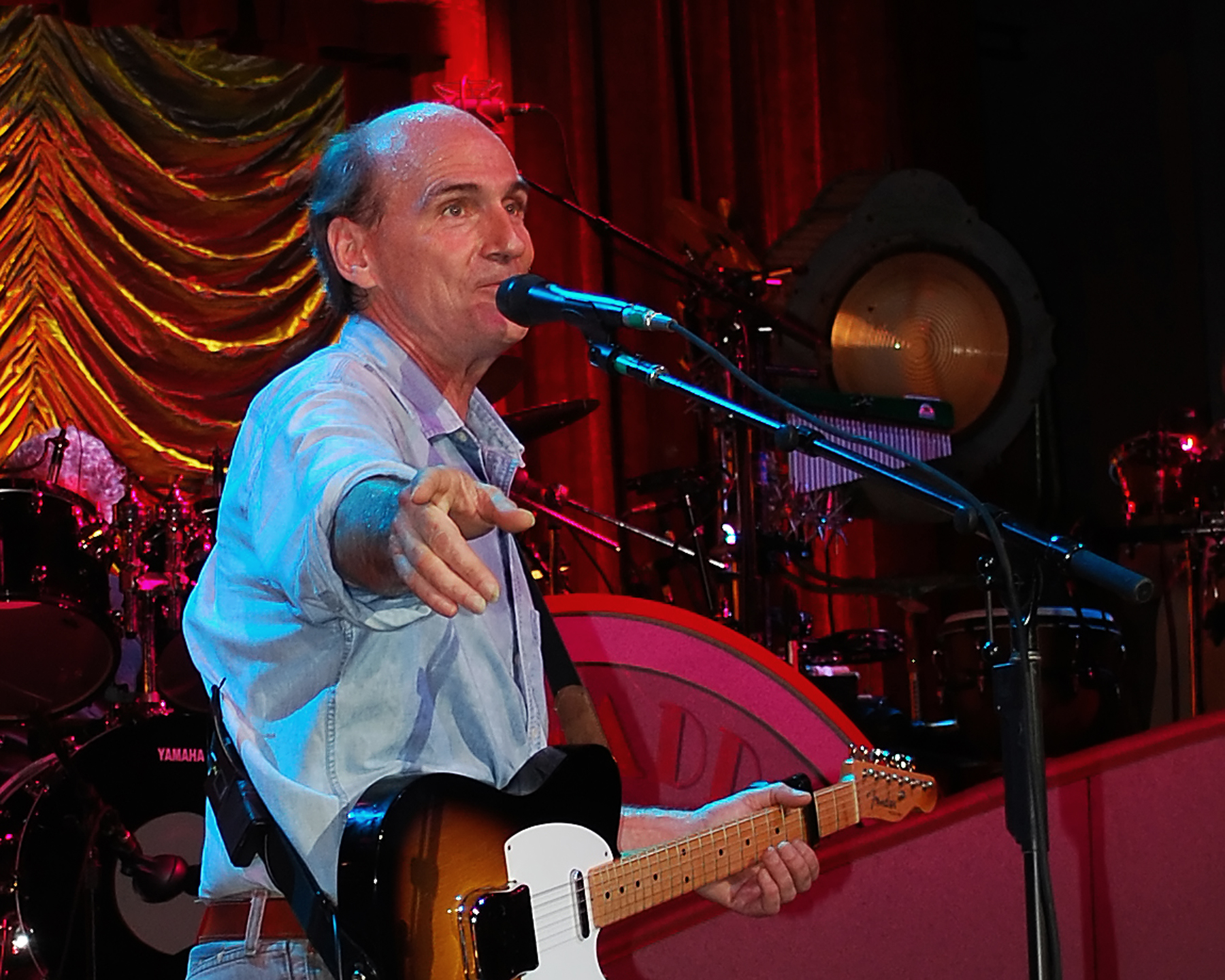 James Taylor performing on stage - 2008