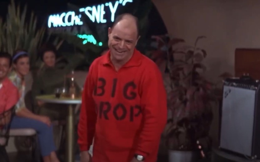 Don Rickles in red sweatshirt