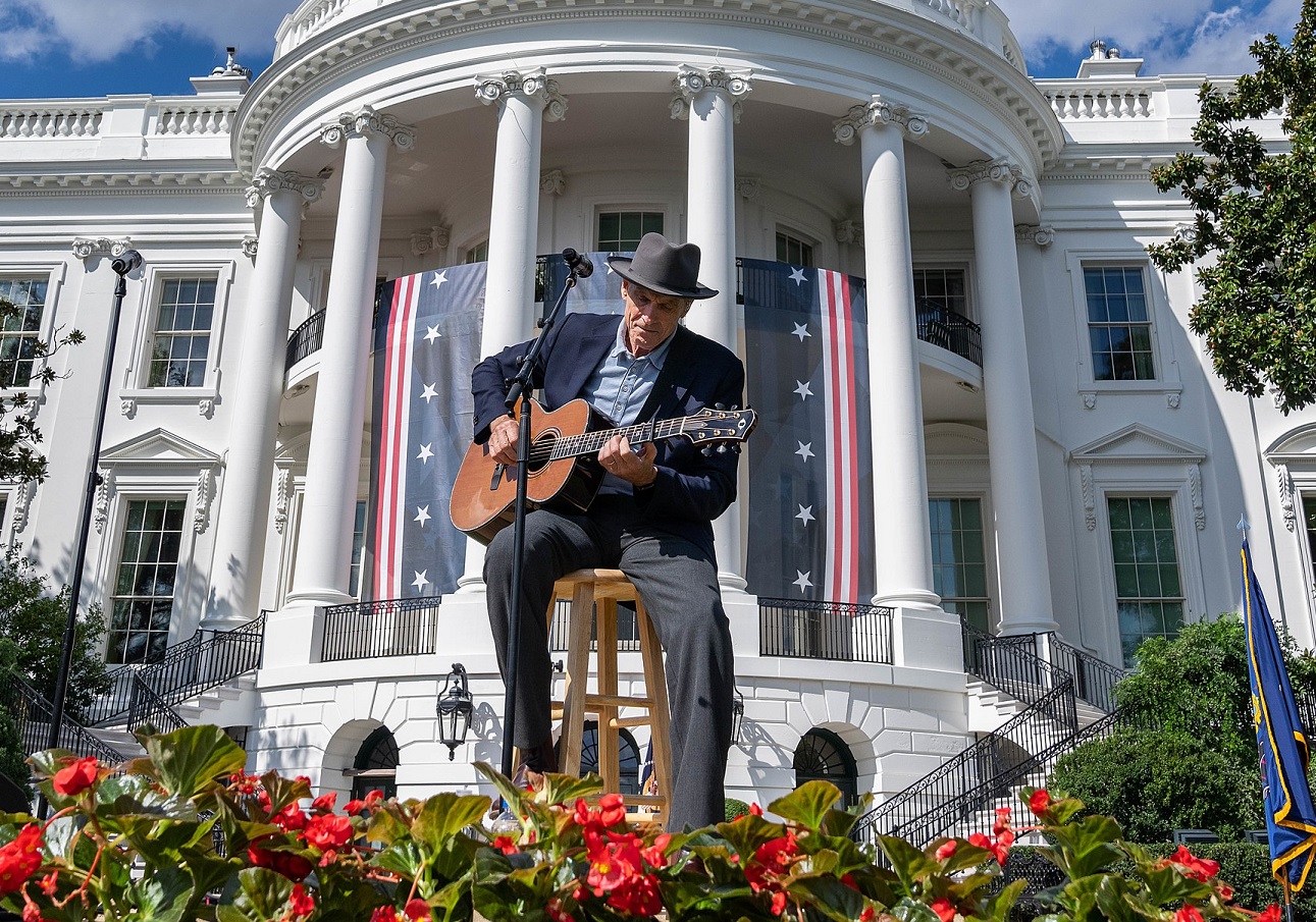 James Taylor performs at the celebration event for the Inflation Reduction Act - 2022